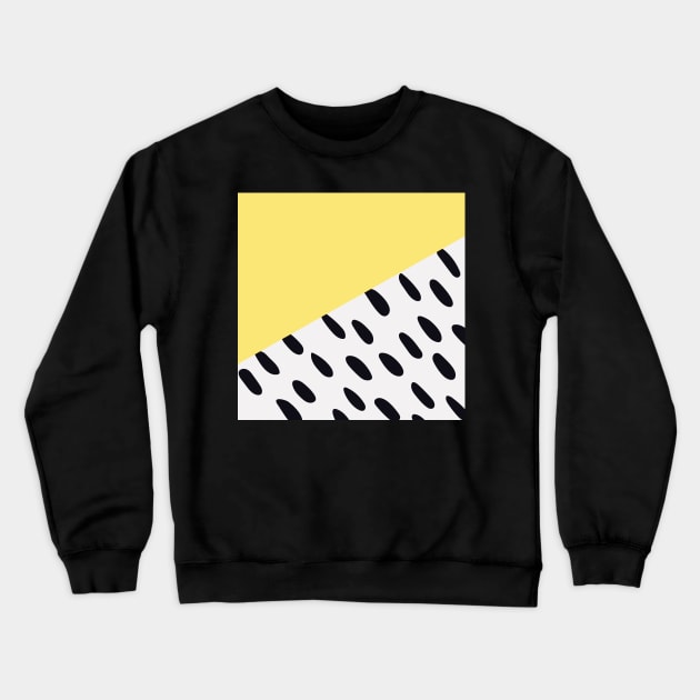 Yellow Pastel pattern Crewneck Sweatshirt by RedGraph